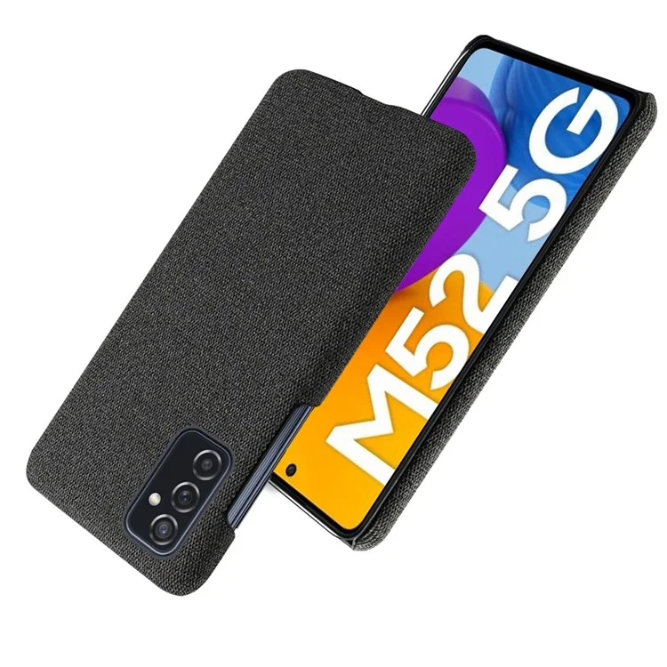 KSQ Good Protection Cobertura de Pano de Pano de Pano Revestido de Telefone Para Samsung Galaxy M52 5G - Preto