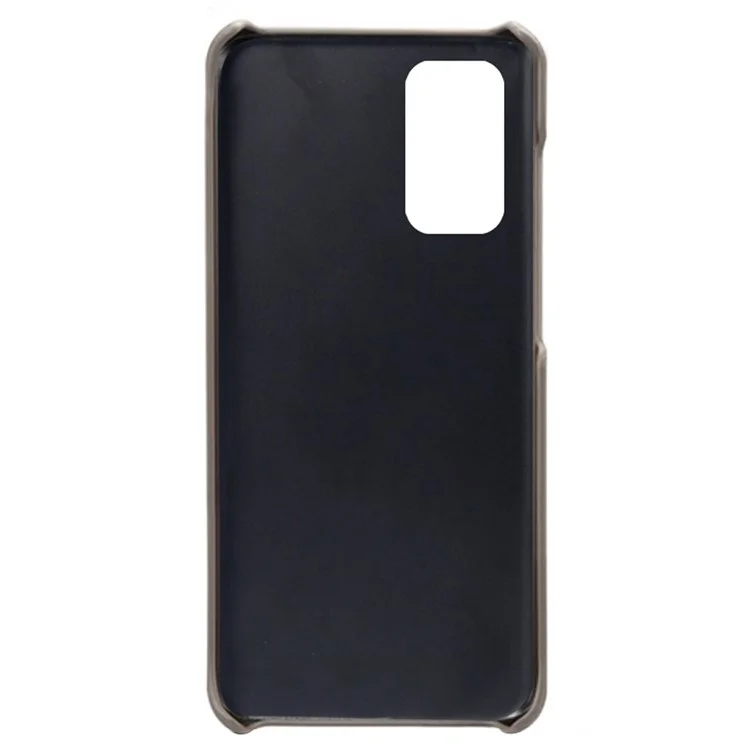 KSQ Premium PU Leather + PC Case Rigida Anti-scratch Con Slot a Doppia Scheda Per Samsung Galaxy M52 5G - Grigio