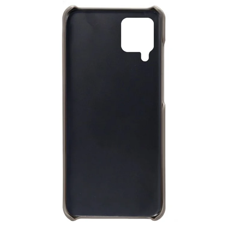 KSQ Capa de Telefone com Dois Slots para Cartões, Design Durável em Couro PU Revestido de PC para Samsung Galaxy F22 / M22 4G / M32 4G (Versão Global) - Cinza