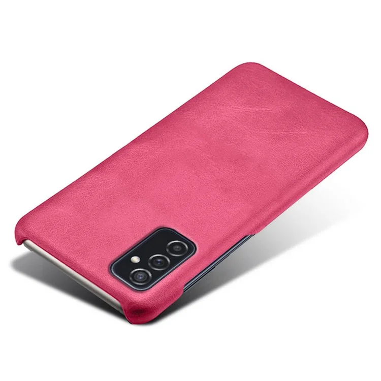 Прочный пластиковый чехол+чехол из искусственной кожи для Samsung Galaxy M52 5G - Розовый