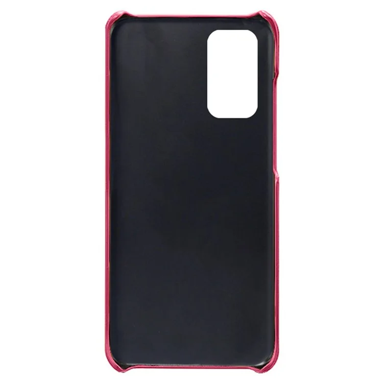 Прочный пластиковый чехол+чехол из искусственной кожи для Samsung Galaxy M52 5G - Розовый