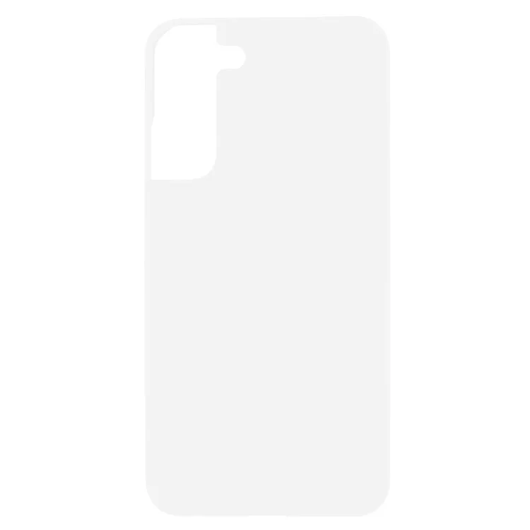 Glossy Surface Scratch-Resistant Rubberized Hard PC Drop Protection Cover for Samsung Galaxy S22+ 5G - White