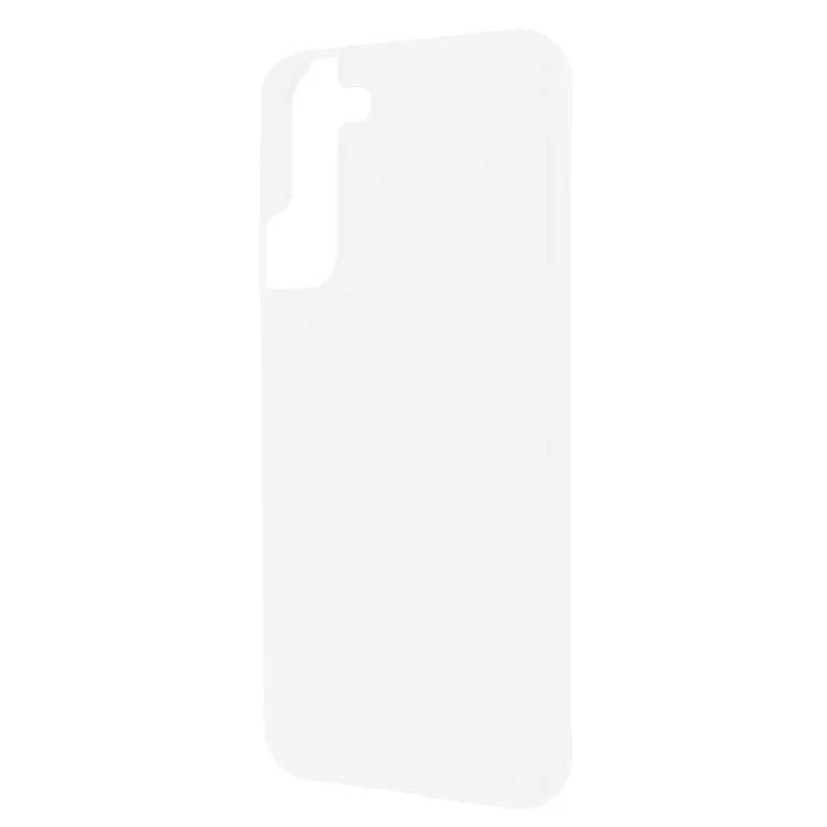 Glossy Surface Scratch-Resistant Rubberized Hard PC Drop Protection Cover for Samsung Galaxy S22+ 5G - White