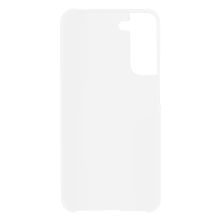 Glossy Surface Scratch-Resistant Rubberized Hard PC Drop Protection Cover for Samsung Galaxy S22+ 5G - White