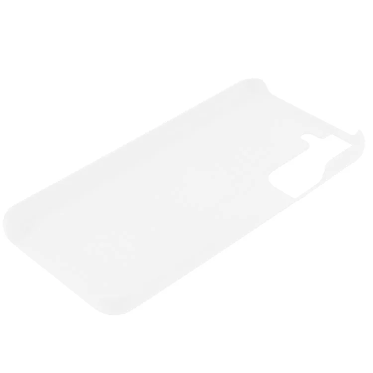 Glossy Surface Scratch-Resistant Rubberized Hard PC Drop Protection Cover for Samsung Galaxy S22+ 5G - White