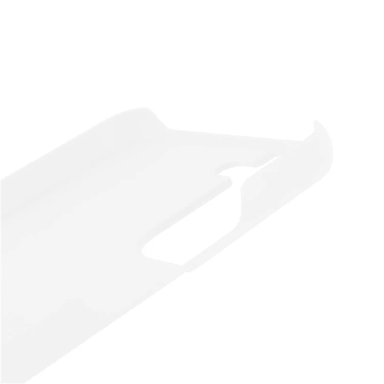Glossy Surface Scratch-Resistant Rubberized Hard PC Drop Protection Cover for Samsung Galaxy S22+ 5G - White