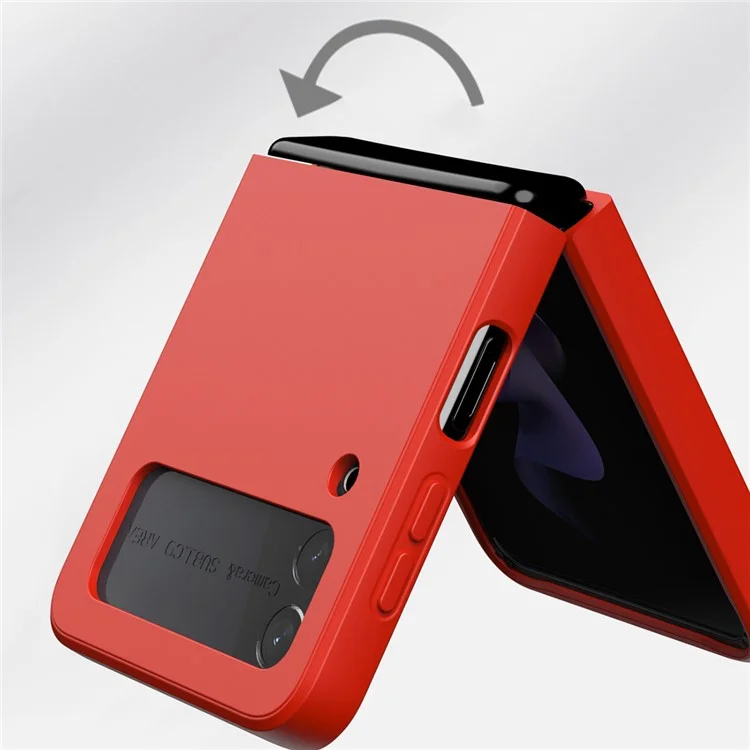 Hard PC + Soft TPU Combo Phone Case Cover Mit Ringhalter Kickstand Für Samsung Galaxy Z Flip3 5g - Dunkelblau