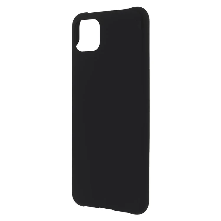 Boîtier de protection en PC rigide, de couleur unie, antirayures, avec finition caoutchoutée, léger et fin, pour Samsung Galaxy A22 5G (version européenne) - Noir