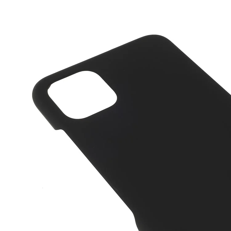 Boîtier de protection en PC rigide, de couleur unie, antirayures, avec finition caoutchoutée, léger et fin, pour Samsung Galaxy A22 5G (version européenne) - Noir