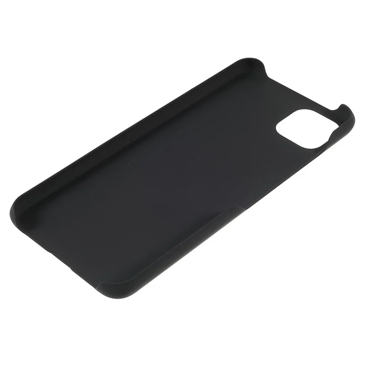 Boîtier de protection en PC rigide, de couleur unie, antirayures, avec finition caoutchoutée, léger et fin, pour Samsung Galaxy A22 5G (version européenne) - Noir