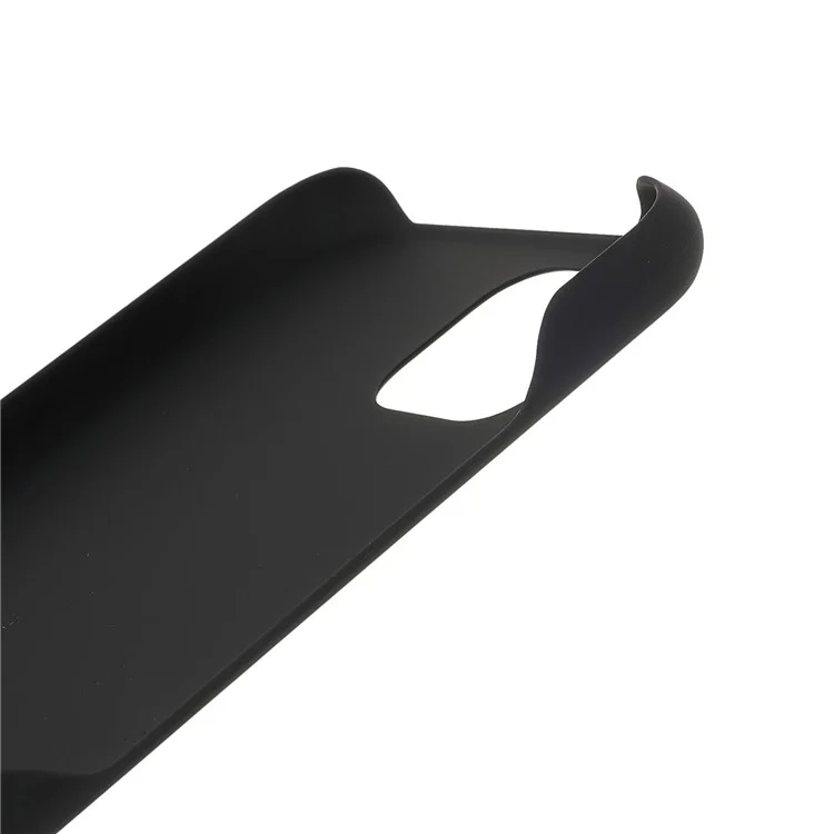 Boîtier de protection en PC rigide, de couleur unie, antirayures, avec finition caoutchoutée, léger et fin, pour Samsung Galaxy A22 5G (version européenne) - Noir