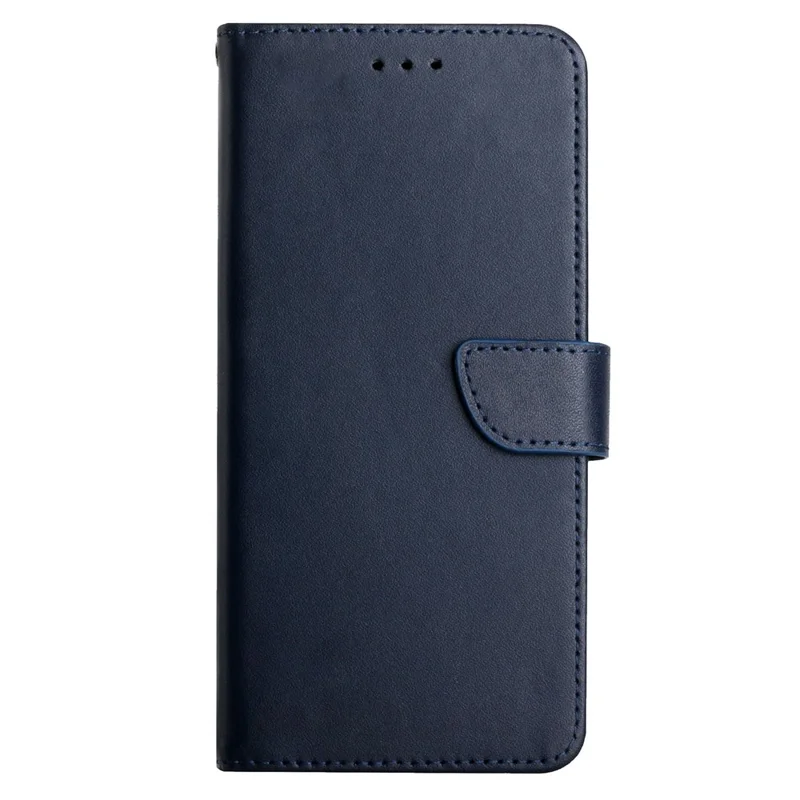 Nappa Texture Genuine Leather + TPU Wallet Stand Protective Phone Case with Magnetic Clasp for Samsung Galaxy A32 4G (EU Version) - Blue