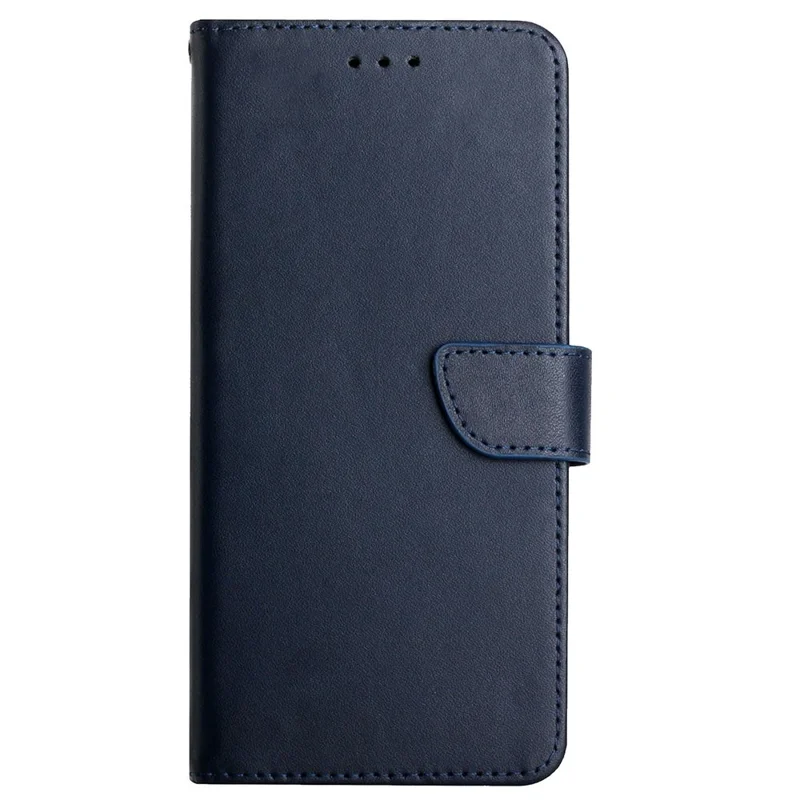 Magnetic Closure Nappa Texture Case Wallet Genuine Leather Phone Cover Shell with Stand for Samsung Galaxy S20 4G/S20 5G - Blue