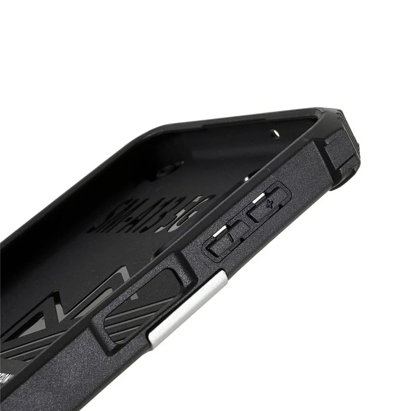 Kickstand Design Hybrid Hard PC TPU Phone Case for Samsung Galaxy A13 5G / A13 4G / A04 4G (164.4mm) / A04s 4G (164.7mm) - Silver
