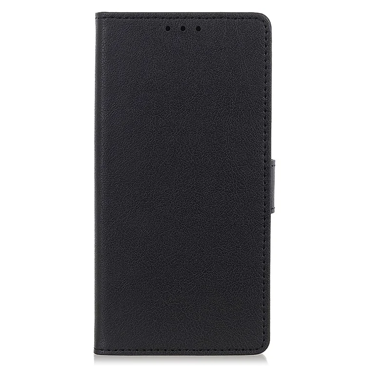 Magnetic PU Leather Stand Wallet Flip Cover Shockproof TPU Interior Protective Case for Samsung Galaxy A53 5G - Black