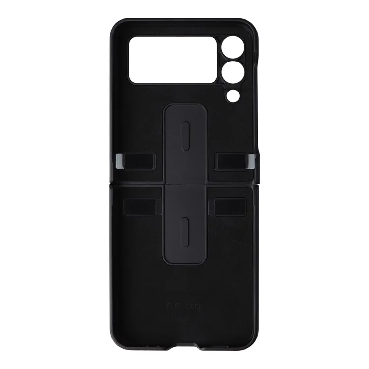 Étui de protection dur en PC enduit de cuir PU texturé pour Samsung Galaxy Z Flip3 5G - Léopard