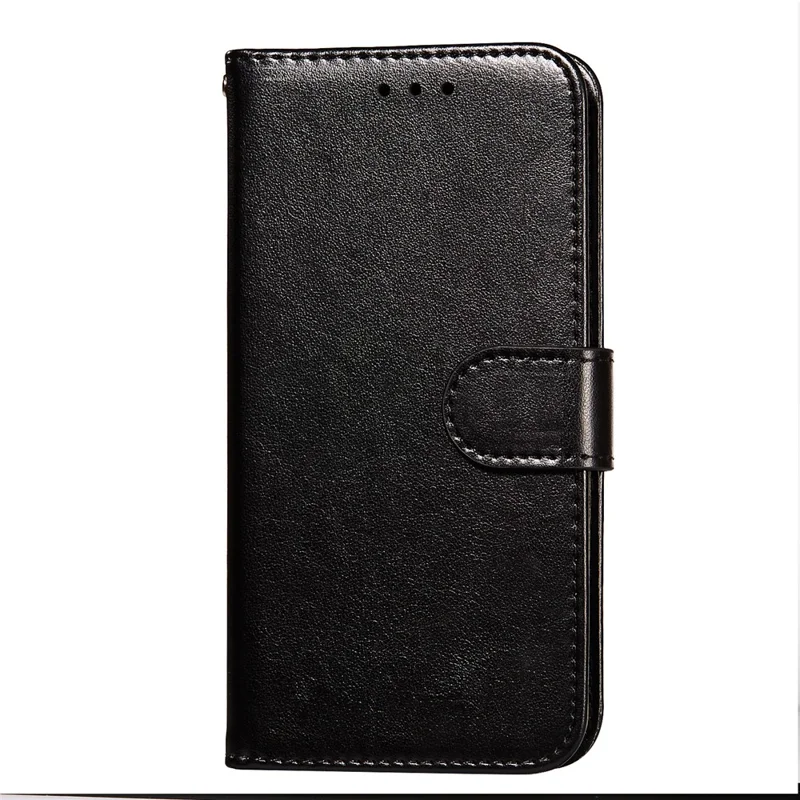 Solid Color PU Leather Wallet Stand Flip Cover Phone Case with Wrist Strap for Samsung Galaxy A13 5G / A04s 4G (164.7mm) - Black
