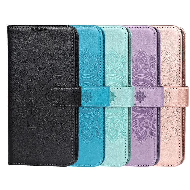 R61 Texture Feld Seam Phone Case Pattern Improntato Elegante Portafoglio In Pelle PU Con Supporto Per Samsung Galaxy S10 - Nero