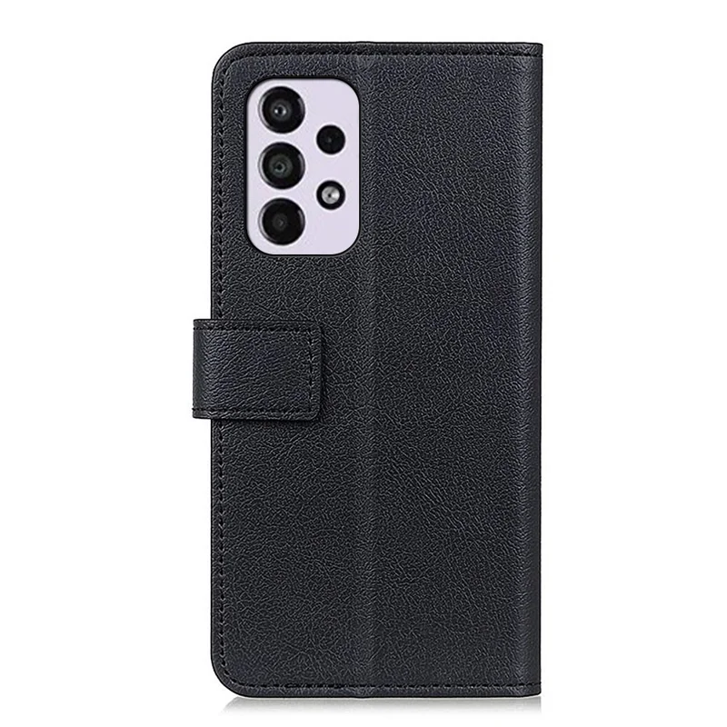 PU Leather Wallet Case Flip Folio Shockproof Cover with Stand for Samsung Galaxy A33 5G - Black