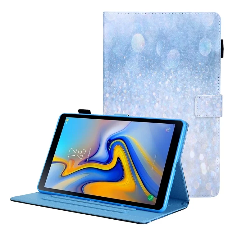 Étui en cuir à motif avec support pour tablette Samsung Galaxy Tab A8 10.5 (2021) SM-X200 X205 / A8 10.5 (2022) - Strass Brillants