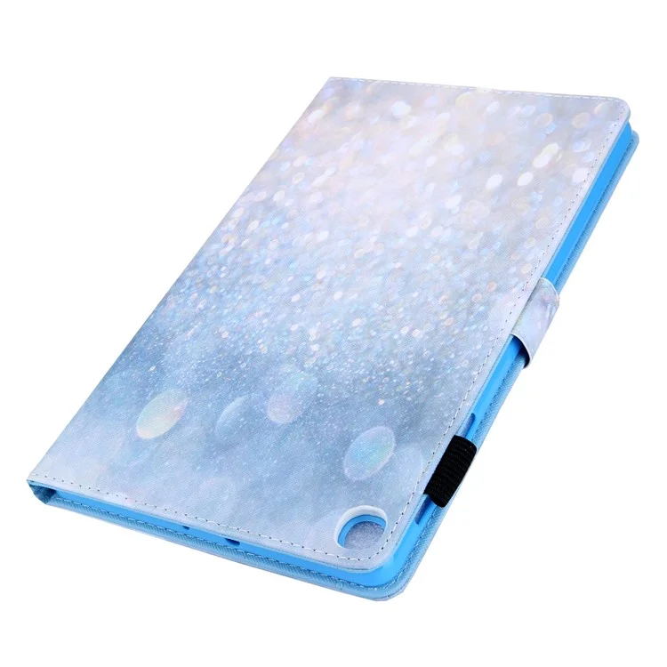 Étui en cuir à motif avec support pour tablette Samsung Galaxy Tab A8 10.5 (2021) SM-X200 X205 / A8 10.5 (2022) - Strass Brillants