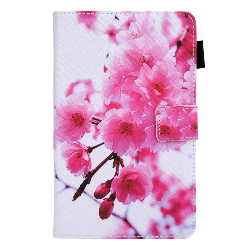 Pattern Printing Tablet Case Card Holder Cover for Samsung Galaxy Tab A8 10.5 (2021) SM-X200 X205 / A8 10.5 (2022) - Sakura