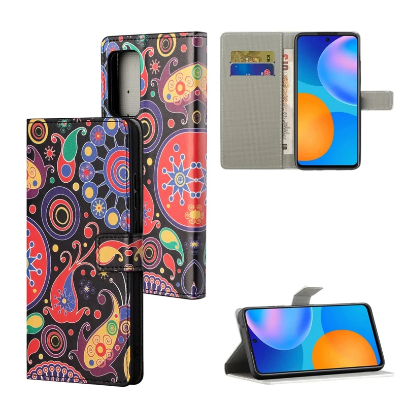 Pattern Printing Wallet Case All-Around Protection PU Leather Stand Flip Phone Shell for Samsung Galaxy A53 5G - Color Combos