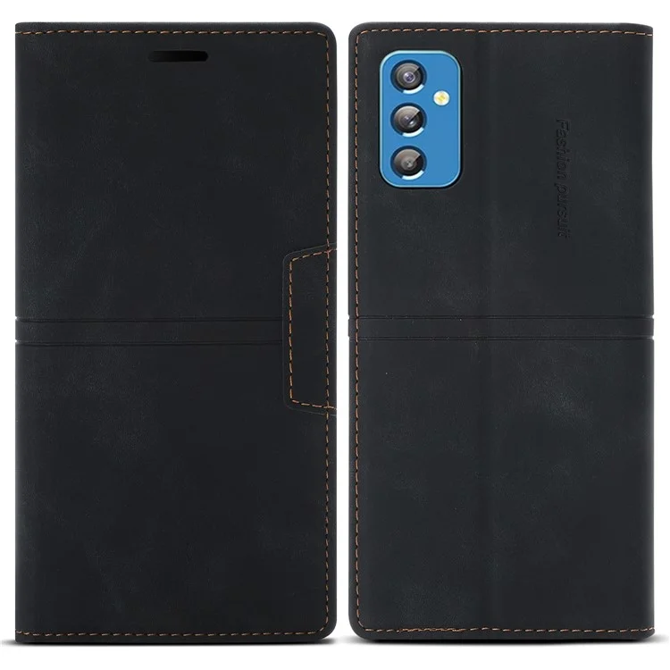 Fantasy TPU+PU de Couro Bem Absorvido Automaticamente, Capa de Carteira Com Suporte Para o Samsung Galaxy A13 5G - Preto