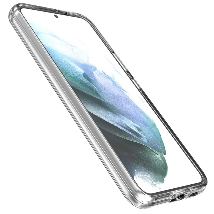 Transparente TPU + PC Handyhülle 2,8 mm dickere Stoßfest Handyschutzhülle für Samsung Galaxy S22 5G - Transparent