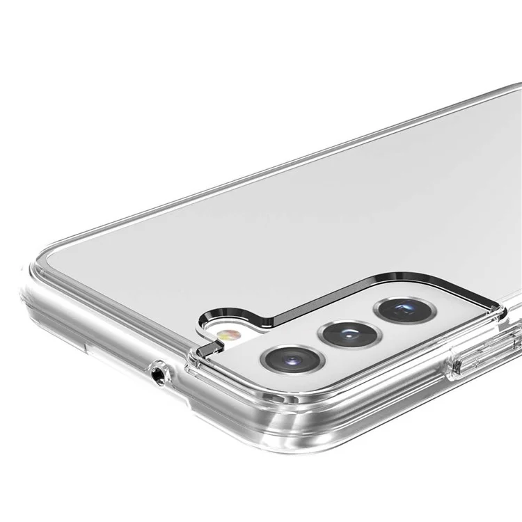 Transparente TPU + PC Handyhülle 2,8 mm dickere Stoßfest Handyschutzhülle für Samsung Galaxy S22 5G - Transparent