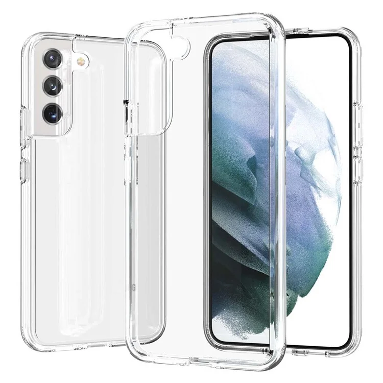 Coque de téléphone transparente TPU + PC Shock-Absorbed 3.0mm Thickened Ultra Clear Phone Protector pour Samsung Galaxy S22+ 5G - Transparent