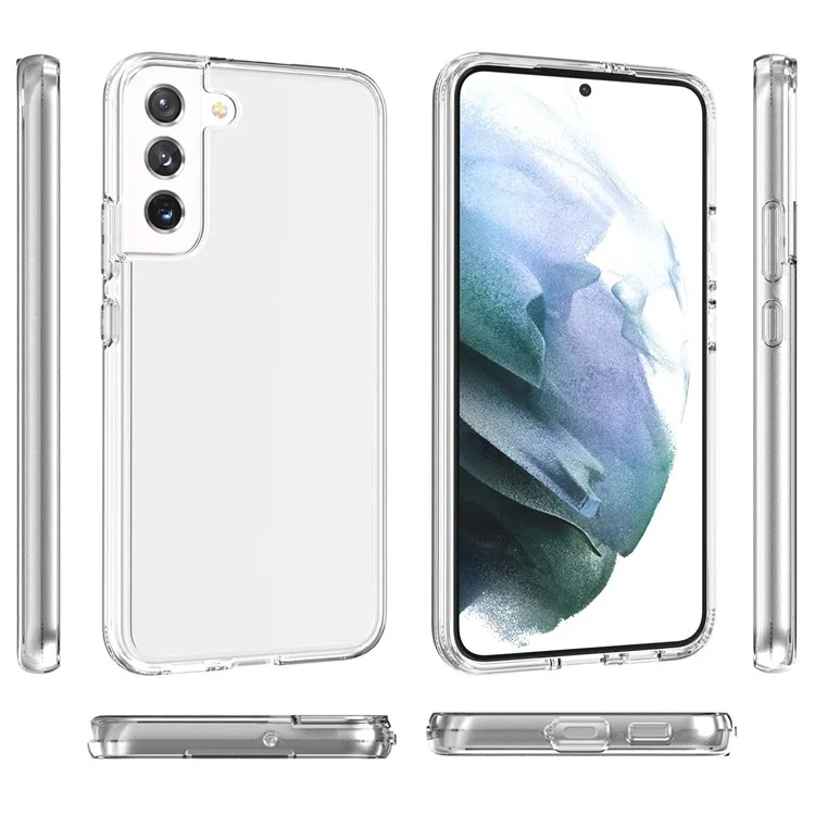 Coque de téléphone transparente TPU + PC Shock-Absorbed 3.0mm Thickened Ultra Clear Phone Protector pour Samsung Galaxy S22+ 5G - Transparent