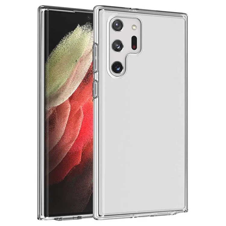 TPU + PC Hybrid Phone Case de 3.0 mm en Espesado Protector de Teléfono Transparente Resistente a la Caída Para Samsung Galaxy S22 Ultra 5G - Transparente