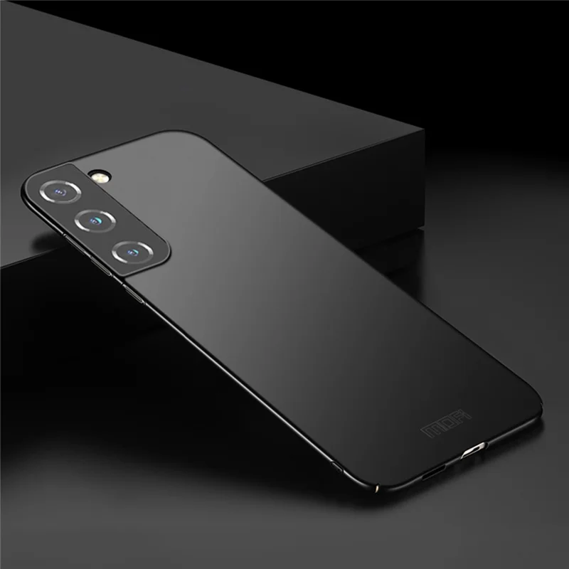 MOFI Shield Slim Anti-Fingerprint Phone Cover Hard PC Matte Finish Shockproof Protective Case for Samsung Galaxy S22+ 5G - Black