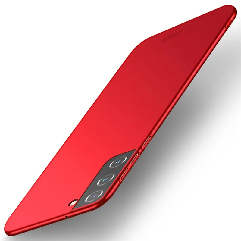 MOFI Shield Slim Anti-Fingerprint Phone Cover Hard PC Matte Finish Shockproof Protective Case for Samsung Galaxy S22+ 5G - Red