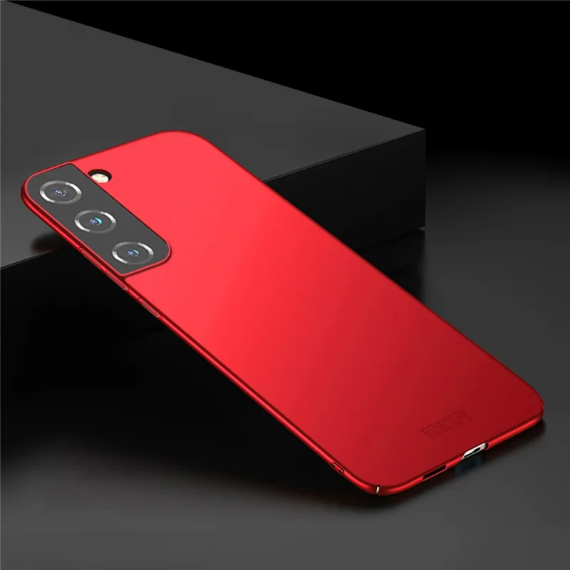 MOFI Shield Slim Anti-Fingerprint Phone Cover Hard PC Matte Finish Shockproof Protective Case for Samsung Galaxy S22+ 5G - Red