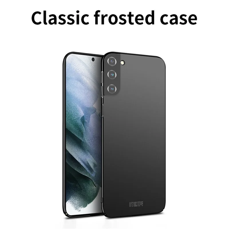 MOFI Shield Slim Anti-Fingerprint Phone Cover Hard PC Matte Finish Shockproof Protective Case for Samsung Galaxy S22+ 5G - Red