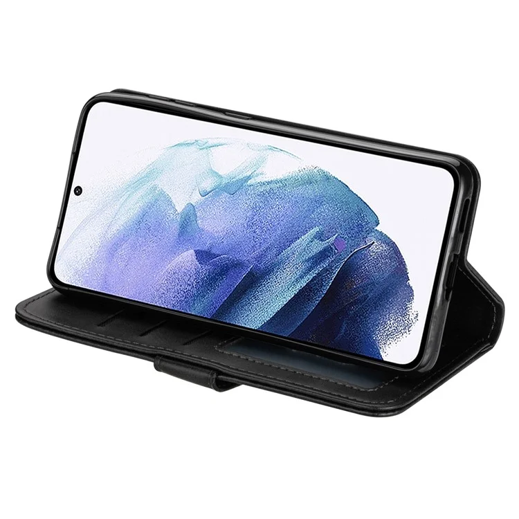 Para Samsung Galaxy A33 5G Zipper Pocket de Cuero Texturizado + TPU Case de la Caja Del Teléfono Con Billetera de Soporte - Negro