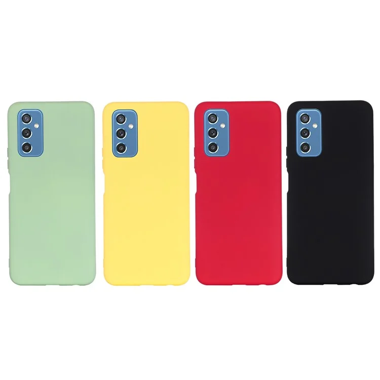 Soft Liquid Silicone Anti-Drop Telefone Protective Case Capa Com Pulseira Para Samsung Galaxy M52 5G - Preto