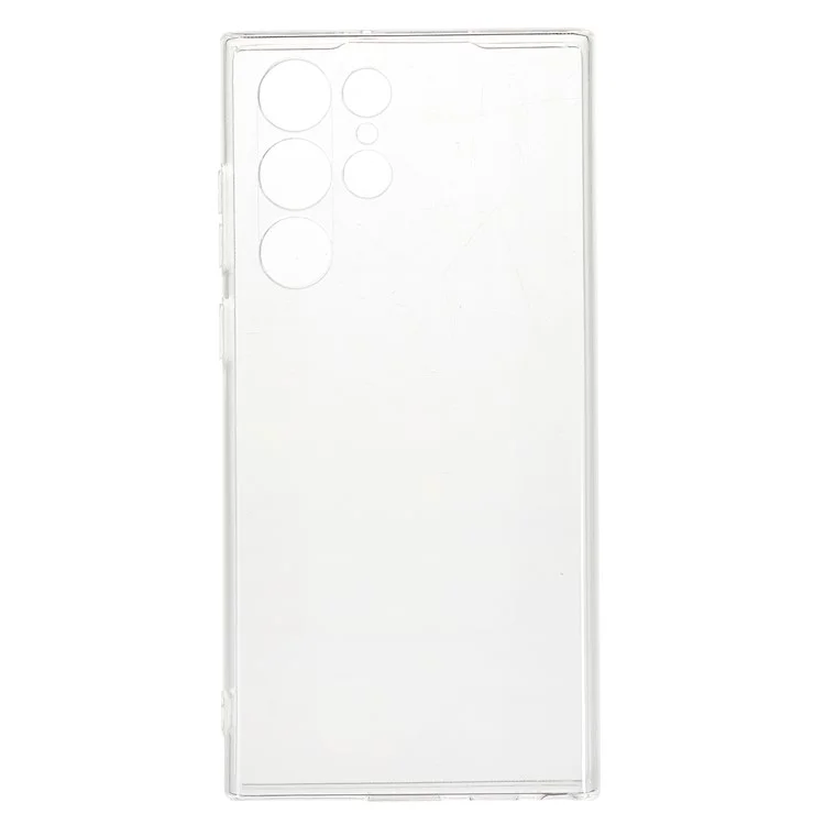 Shock Absorption 2.0mm Thick TPU Transparent Anti-Watermark Protective Phone Case for Samsung Galaxy S22 Ultra 5G