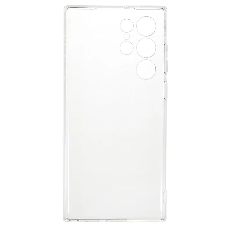 Shock Absorption 2.0mm Thick TPU Transparent Anti-Watermark Protective Phone Case for Samsung Galaxy S22 Ultra 5G