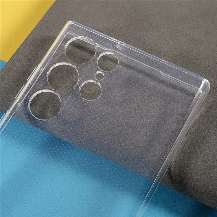 Shock Absorption 2.0mm Thick TPU Transparent Anti-Watermark Protective Phone Case for Samsung Galaxy S22 Ultra 5G