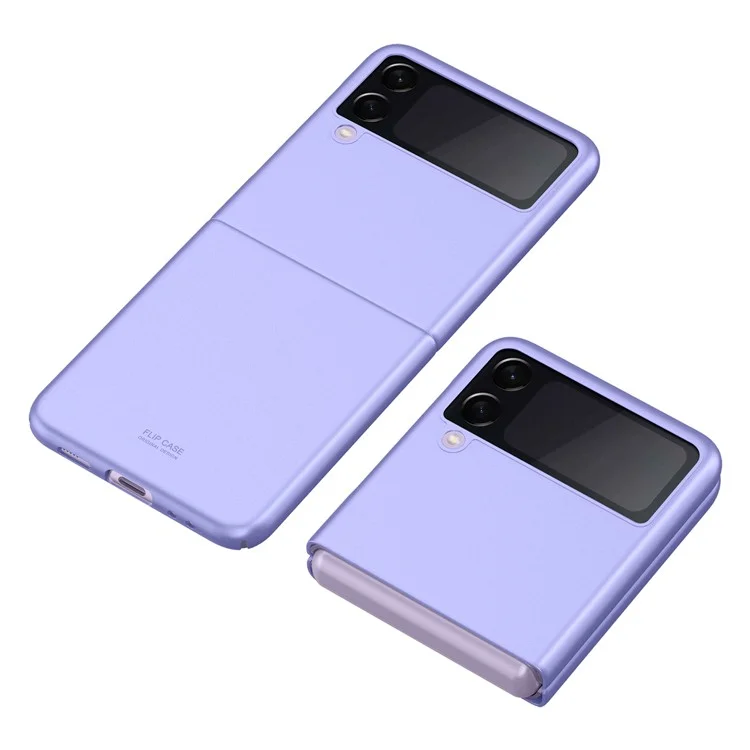 Couverture De Téléphone Anti-empreintes Digitales PC PC Matte Finition Cas De Protection Antichoc Pour Samsung Galaxy Z Flip3 5g - Mauve