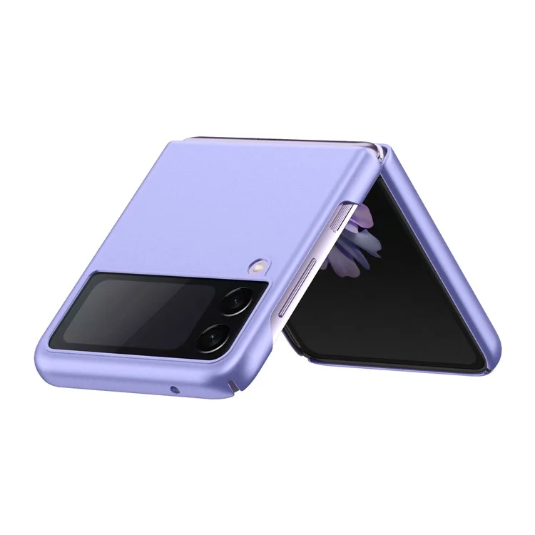 Couverture De Téléphone Anti-empreintes Digitales PC PC Matte Finition Cas De Protection Antichoc Pour Samsung Galaxy Z Flip3 5g - Mauve