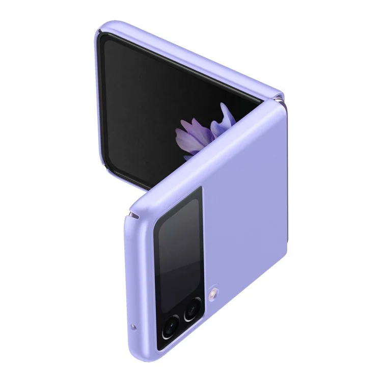 Couverture De Téléphone Anti-empreintes Digitales PC PC Matte Finition Cas De Protection Antichoc Pour Samsung Galaxy Z Flip3 5g - Mauve