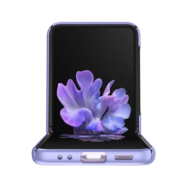 Couverture De Téléphone Anti-empreintes Digitales PC PC Matte Finition Cas De Protection Antichoc Pour Samsung Galaxy Z Flip3 5g - Mauve