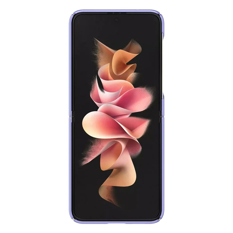 Couverture De Téléphone Anti-empreintes Digitales PC PC Matte Finition Cas De Protection Antichoc Pour Samsung Galaxy Z Flip3 5g - Mauve