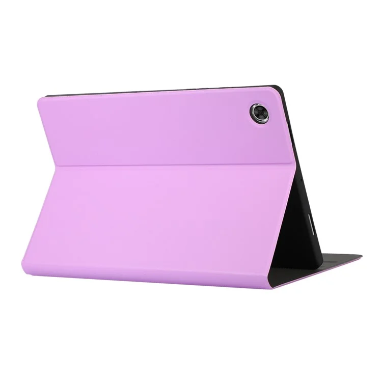 Capa à Prova de Choques para Samsung Galaxy Tab A8 10.5 (2021) Capa de Couro PU TPU Com Suporte Proteção Total para Tablet - Roxo