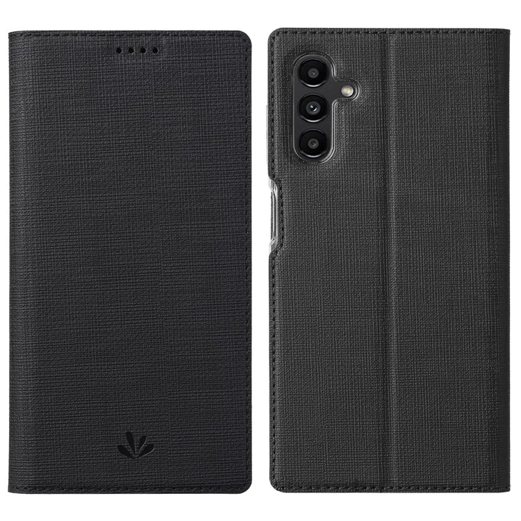 VILI DMX Series PU Leather Stand Anti-scratch Mobile Phone Bag Case Auto Magnetic Closed Phone Cover for Samsung Galaxy A13 5G / A04s 4G (164.7 x 76.7 x 9.1 mm) - Black