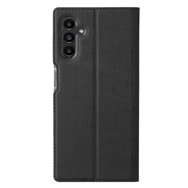VILI DMX Series PU Leather Stand Anti-scratch Mobile Phone Bag Case Auto Magnetic Closed Phone Cover for Samsung Galaxy A13 5G / A04s 4G (164.7 x 76.7 x 9.1 mm) - Black